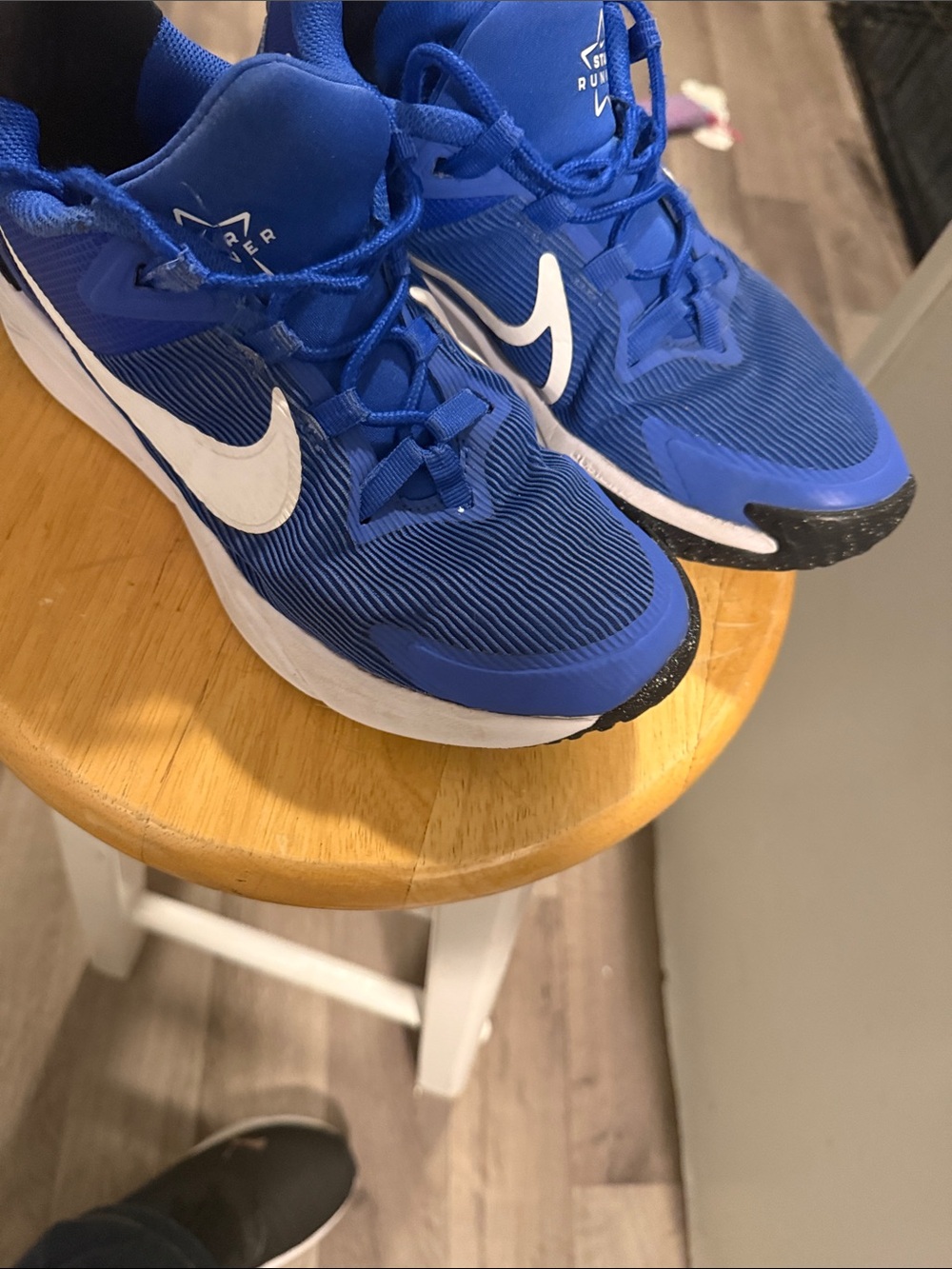 Nike Royal Blue and White Athletic Trainers